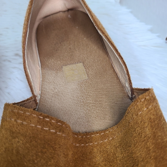 Saks Fifth Avenue Tan Suede Espadrilles Flats sz 40 Women's 10 - Picture 4 of 6
